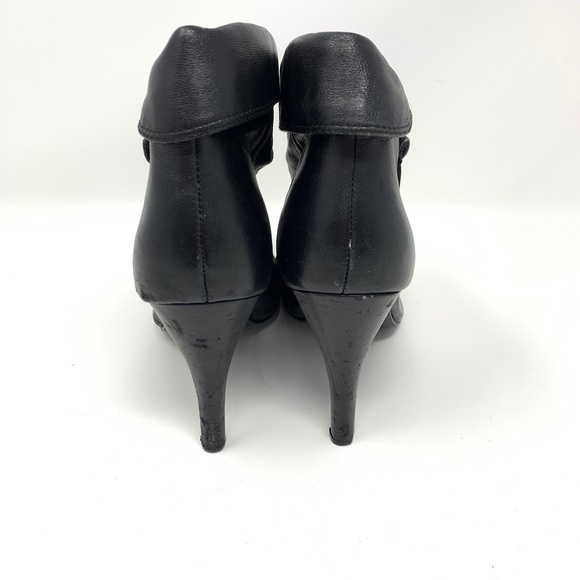 Express Women's Black Faux Leather Booties 8.5 - Picture 4 of 7